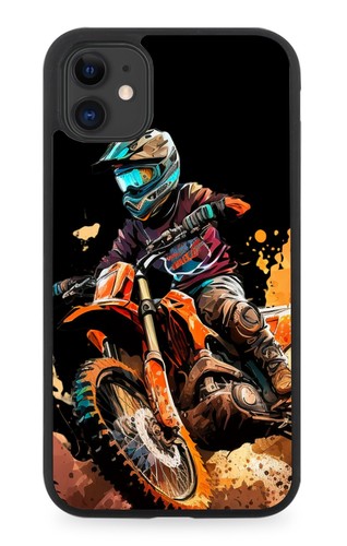Dirtbike racer rubber phone - dirtbike,
