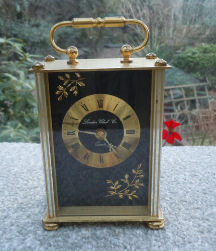 Vintage brass london clock - vintage,