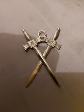 Freemason Masonic Collar Jewel Vintage    Crossed Swords 