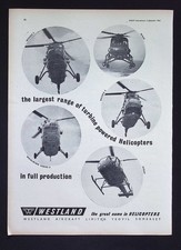 Original 1954 Advert Westland