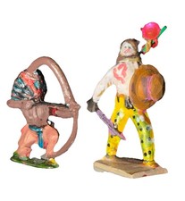 Pair Of 2 Lincoln Logs &