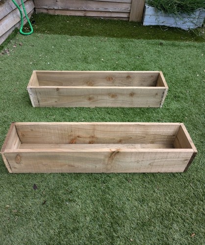 120cm garden wooden planter - 120cm,