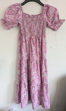 Girls Petite Pink puff sleeves