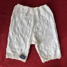 Vintage 1960s Marija White Nylon Lacy Panties Knickers Bloomers Size S/M