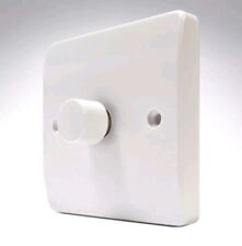 MK K1501 Logic Plus White Moulded 1 Gang 2 Way Dimmer Control Switch Single 500W
