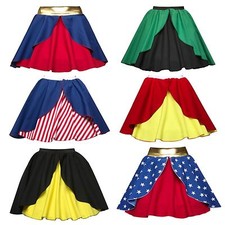 NEW Superhero Skirts Costume Fancy Dress Costume WOMAN Batwoman ADULTS UK