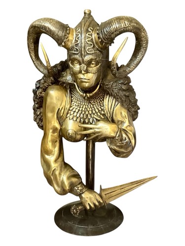 Large patinated bronze - large,