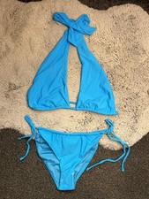 asos blue wrap around