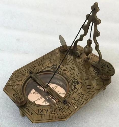Sundial compass brass london - compass,