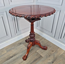 Antique mahogany wine table - wine,