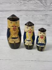 Russian Nutcracker Russian Dolls Stacking Set Of 3. PN 