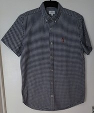 Next Men's Short Sleeve Check Shirt Size Medium