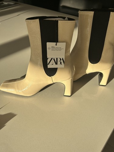 Zara size faux patent - size,