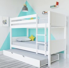 Kids Bunk Bed Wooden Frame