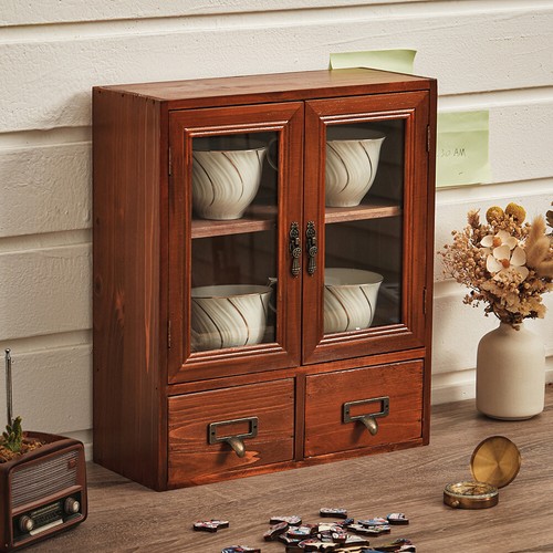 Desktop glass door display - desktop,