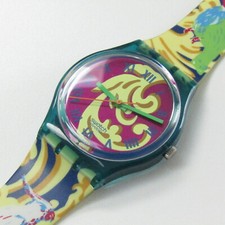 SWATCH Watch "Perroquet" GN119 1992 Parrot Parakeet Toucan Birds Cockatiel 