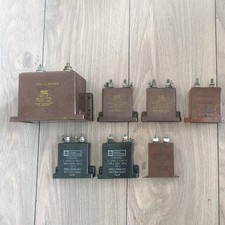 JOBLOT 7 x MUIRHEAD, TCC, PLESSEY BLOCK MICA CONDENSER CAPACITOR (MY-701)