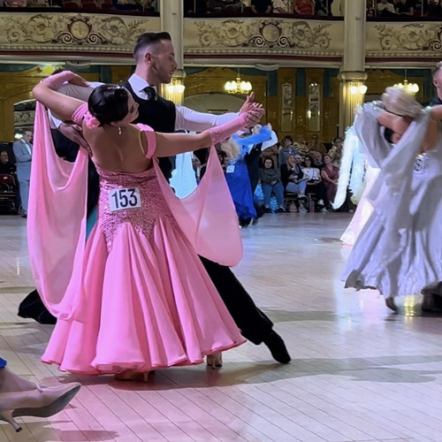 Pink ballroom latin dance - ballroom/latin,