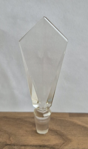 Antique hand blown cut - hand, glass