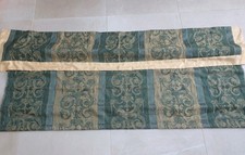 Roman Blind Green Gold Damask