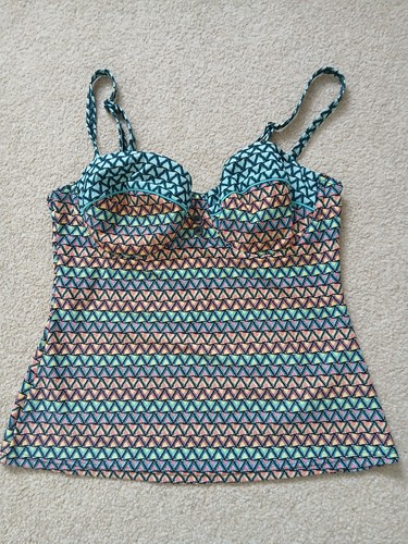 Colourful tankini top - top, 10