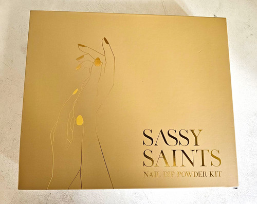 Sassy saints beige nail dip - nail,