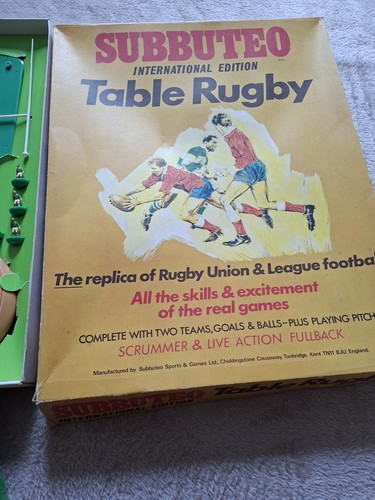 Subbuteo vintage table rugby - subbuteo,