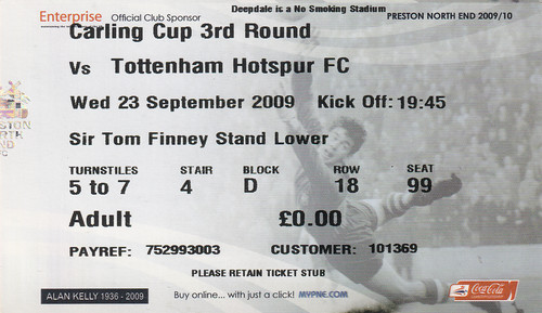 Ticket preston north end - ticket,