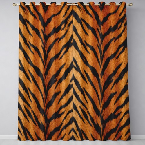 Tiger print curtains wild - print,