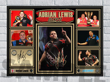 Adrian Lewis 'Jackpot' PDC Darts A4/A3 Memorabilia/Collectable signed #282