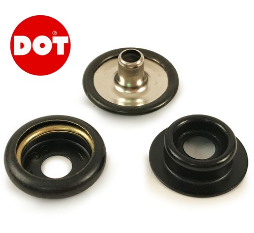 Dot black fasteners press - dot, snap