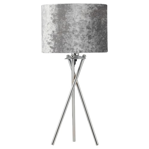 Chrome tripod 52cm table lamp - chrome,