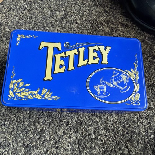 Tetley vintage tea tin - tin, used