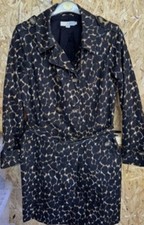Boden Animal Print Trench Coat