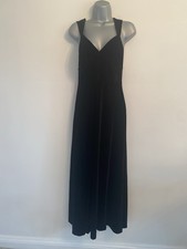 Vintage London Mob Of Carnaby Street Black Velvet Maxi Dress