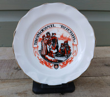 Mediaeval Ruthin North Wales Souvenir China Plate Crochendy Crefftaur Cantref