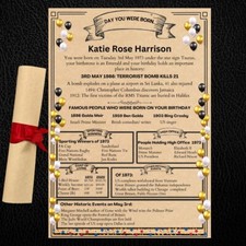 Personalised PARCHMENT SCROLL