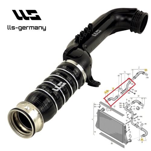 Charge air pipe for seat - charge,