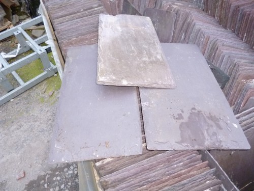 Reclaimed welsh slates - , 14"x8"
