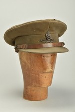 Officers' WW1 Uniform Cap. Woodrow 7 1/8 Service Dress Hat with RA Insignia. DBX