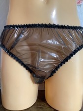 Pvc Smokey/ black glass clear briefs 30/48