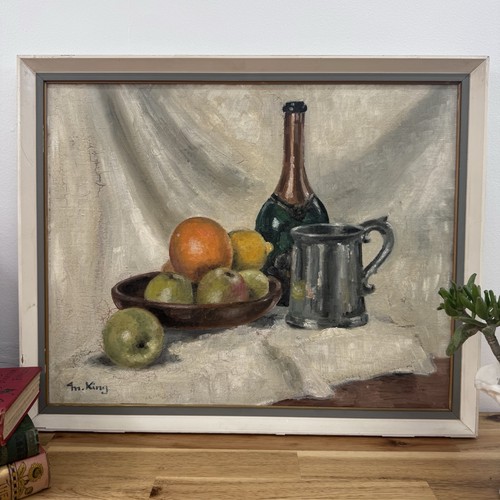 Vintage mcm oil painting - mcm,