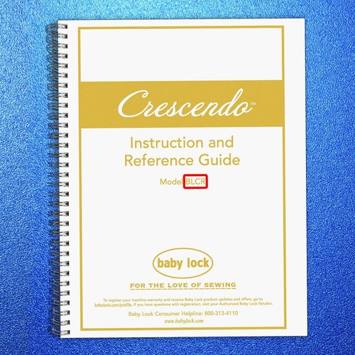 Baby lock crescendo - baby, blcr