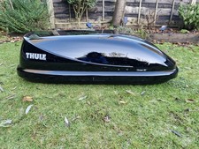 Thule Roof Box Ocean 80 Gloss Black 320 Litre Capacity - with 80mm Wide U Clamps