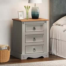 Corona Bedside Cabinet Grey