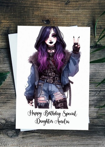 Gothic birthday card - gothic, a5