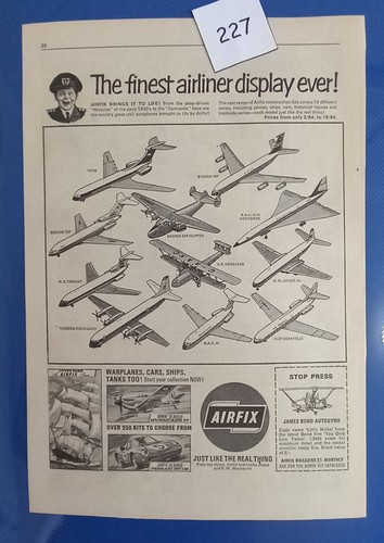 Airfix aircraft advert - advert, 1968