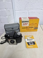1963 Kodak Brownie 127 Camera Outfit in Original box and case. Used  