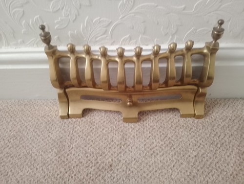 Brass front fire - fire, fret