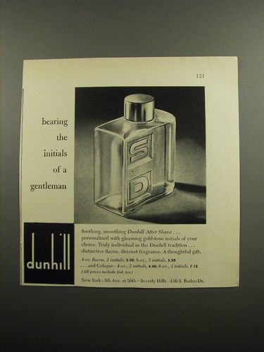 1955 dunhill after - dunhill, shave